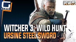 Witcher 3 The Wild Hunt  Mastercrafted Ursine Steel Sword Diagram Location [upl. by Terrence]