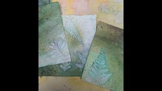 Plant Transfer and Inked Papers Tutorial May 2018 [upl. by Olimac]