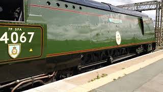 Tangmere 34067 paying a visit to Crewe station [upl. by Nylesor]