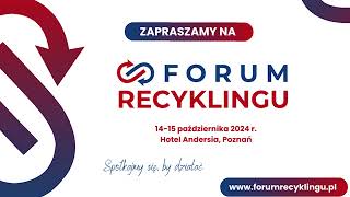 Jędrzej Bujny o forum recyklingu [upl. by Korie]