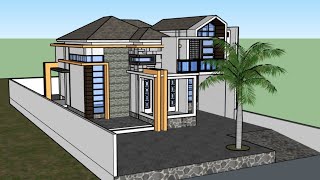 BURUAN LIAT DESAIN RUMAH MINIMALIS MODEREN 2 LANTAI YANG KEREN [upl. by Dorman]