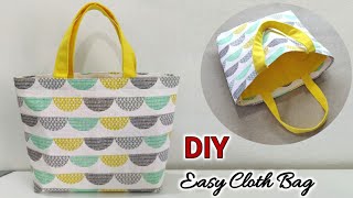 FAST AND EASY  Daily Use Cloth Bag  How to make cloth bag  Tote Bag Making at Home  Shopping Bag [upl. by Mundford430]