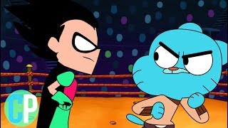 Gumball Vs Robin Cartoon Rap Battles Teen Titans Go [upl. by Nolak935]