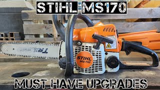 Stihl MS170  Cheap Must Have Upgrades  Huge Improvements stihl [upl. by Vogeley]