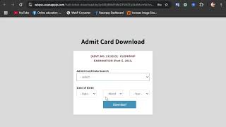 Wbpsc Clerkship Admit Card download 2024  PSC Clerkship Admit Card download 2024 [upl. by Aicen]