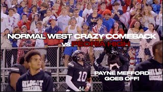 CRAZY Homecoming Comeback Normal West was FIRED UP vs Peoria Central Full Game Highlights 🔥 [upl. by Leahicm]