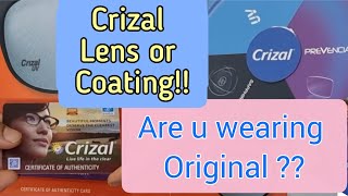 Cheating With Crizal Essilor Lens । Original VS Duplicate । How To Check Crizal Lens Authenticity [upl. by Ahsiekam]