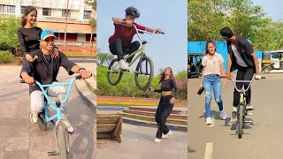 BMX Cycle Stunt  New bmx cycle stunt tik tok video  BMXCycleStunt​ [upl. by Latnahc]