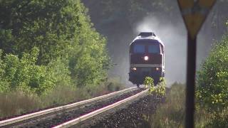 BR 232 0042 Ludmilla von LEG in einer Wolke von Abgas mit Lichtgrüßen als Leerzug in Schönow HD [upl. by Dougall]