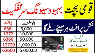 National Savings  Behbood Savings Certificates  New Profit Rate [upl. by Dettmer]