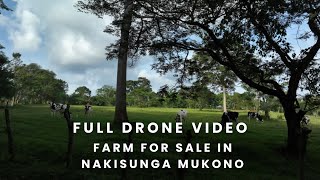 Full drone Video of Farm for sale in Nakisunga Mukono [upl. by Layton]