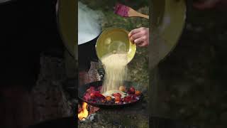 Lobster in the forest and SUPER DELICIOUS foodoutdoorcooking cooking asmr food chef lobster [upl. by Lotsyrk]