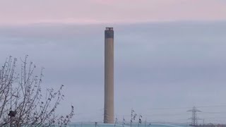 The Demolition of Littlebrook Power Station’s Chimney [upl. by Watkin]