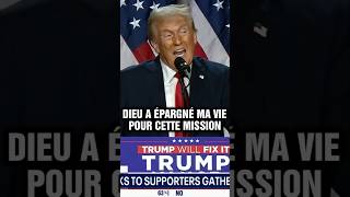 Trump donne gloire à Dieu après sa victoire historique  🙏 [upl. by Yrrol]