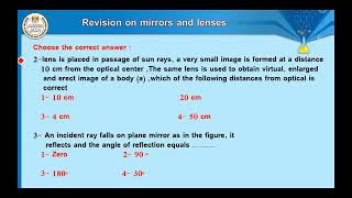 Science prep 3 revision on mirror and lenses [upl. by Charleen]