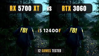 RX 5700 XT vs RTX 3060  i5 12400F  1080p  DLSSFSR  Test In 12 Games [upl. by Nakasuji]