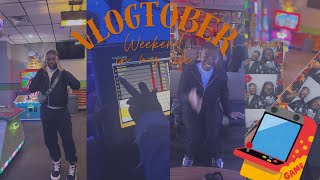 VLOGTOBER 2 spirit Halloween arcadebowling eating grocery shopping exc [upl. by Todhunter]