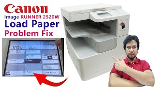 Image RUNNER 2520 Load Paper Error । Canon ir 2520 load paper problem [upl. by Vera]