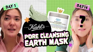 Honest Review 14 days with KIEHLS Rare Earth Deep Pore Cleansing Mask [upl. by Oruntha]