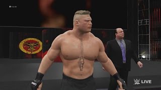 WWE 2K16 Entrances Brock Lesnar [upl. by Rockey]