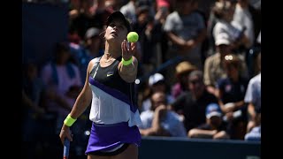 Eugenie Bouchard vs Anastasija Sevastova  US Open 2019 R1 Highlights [upl. by Linad]