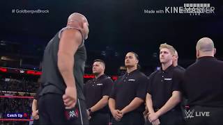 WWE RAW Nov 14 2016 Goldberg Entrance HD [upl. by Euqinimod]