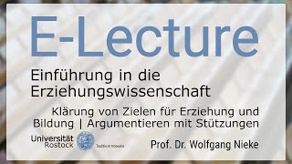 75 Einführung in die Erziehungswissenschaft  Argumentieren mit Stützungen [upl. by Nylram510]