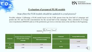 Chemometric Analysis of CO2 capture solvent Ayandeh Khatibzadeh Master thesis presentation [upl. by Aicilra]