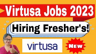 Virtusa India Hiring 20232024  Jobs for Freshers  Apply Now [upl. by Marybeth]