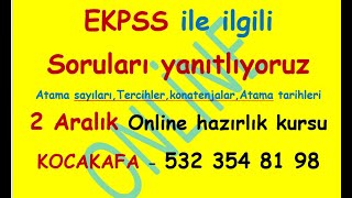 Ekpss tercihleri atama sayıları kontenjaları ile ilgili herşey 24 Kasım öğretmenler günü kampanyal [upl. by Oremar814]