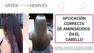 COMO APLICAR AMINOÁCIDOS EN EL CABELLO DE MANERA CORRECTA [upl. by Anewor410]