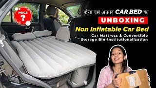 Unboxing Car Inflatable Air Mattress Genuine Review with Price Best Mattress for Car amazon [upl. by Nickles226]