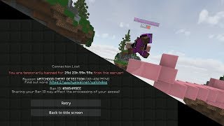 Getting banned for GODBRIDGING Hypixel Bedwars [upl. by Regdirb921]