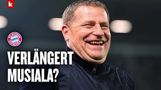 MusialaVertragsverlängerung Eberl quotIch weiß immer ein Themaquot  Mainz  FC Bayern 04 [upl. by Eriuqs577]