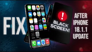 How To Fix Black Screen On iPhone  IOS 1811 Update [upl. by Edahc993]