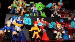 Transformers Rescue Bots Toy Figures  Full Set  Unbox and Review  Heatwave Chase BumbleBee [upl. by Bucher401]