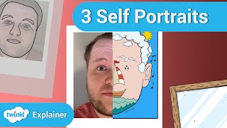 3 Fun Self Portrait Activities For Kids  How To Draw A Face [upl. by Enahsed]