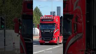 Scania R730 V8 6x2 Rear Lift Axle Heavy Duty Tractor Truck  Stewart Haulage UK truckspotting [upl. by Yemarej]