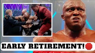 ITS OVER🛑 BOBBY LASHLEY FORCED to RETIRE from WWE AFTER SUFFERING A SERIOUS SPAIN INJURY [upl. by Barron]