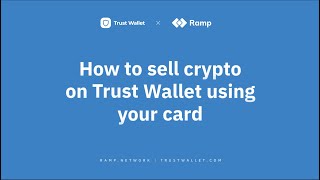 How to SELL crypto in Trust Wallet With Ramp [upl. by Paulita169]