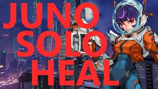 Carrying while Solo Healing on Juno in Overwatch 2 [upl. by Noimad]