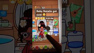 Baby Natalie got sick 🤒 tocaboca aesthetic tocaasthetic MochiOnPawz tocabocagames kidsgames [upl. by Allister]