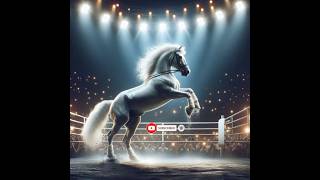 Black horse vs white horse boxing match fight marvelanimalsavengersshortstrending [upl. by Airahs654]