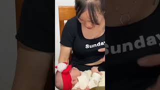 Breastfeeding mom 🥰 breastfeeding newborn baby viralvideo trending shorts [upl. by Innaig]