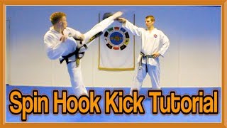 Taekwondo Spinning Hook Kick Tutorial  GNT How to [upl. by Lucio]