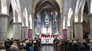 La Hulpe Messe avec les sonneurs de cor de Saint Hubert 13 déc 2015 [upl. by Landau]