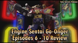 Engine Sentai GoOnger Episodes 6  10 Review [upl. by Daffie]