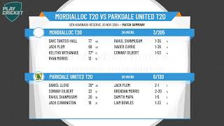 Mordialloc T20 v Parkdale United T20 [upl. by Quigley222]