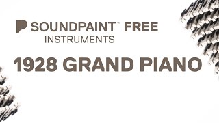 Soundpaint Instruments  Free 1928 Vintage Steinway Grand Piano [upl. by Akirehs]