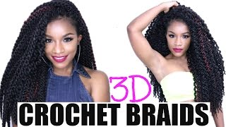 3D Crochet Braids 3 Styles in 1  TheBrilliantBeauty [upl. by Elna431]